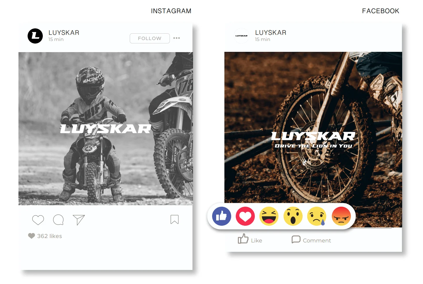 LUYSKAR | 专业的迷你自行车、越野车品牌 12 社媒应用